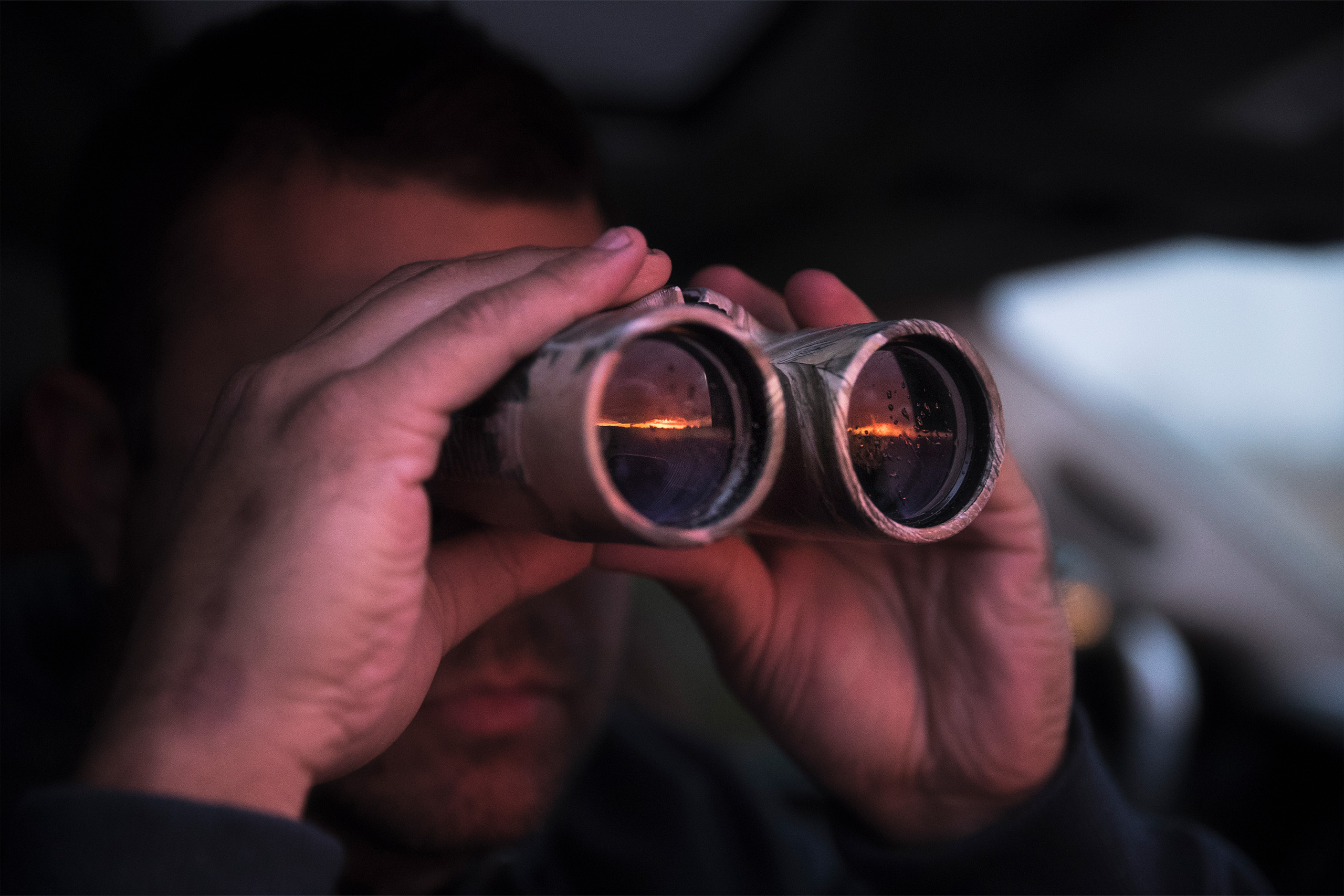 Hunter scouting during off-season